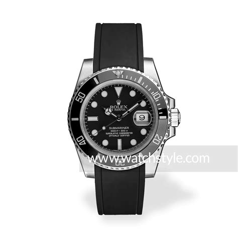 rolex submariner con cinturino caucciu|rolex submariner model years.